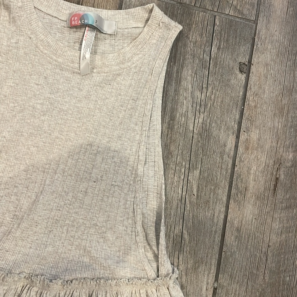 Free People beach, beige midi dress - Picture 3 of 6